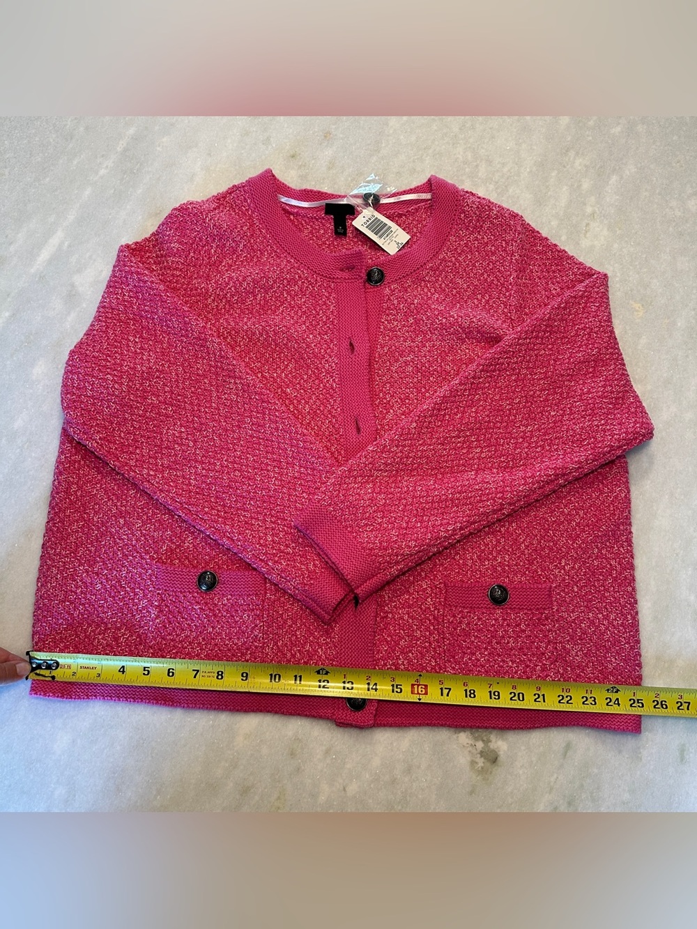 Torrid Size 3 - Hot Pink Textured Button-Front Cardigan - Picture 7 of 12